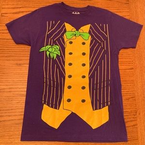 DC Comics Batman Joker Purple Tuxedo short sleeve mens T-shirt